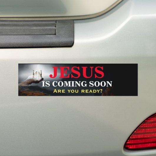 JESUS KOMT SNEL IN Bumpersticker (Op auto)