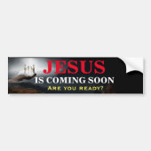 JESUS KOMT SNEL IN Bumpersticker (Voorkant)