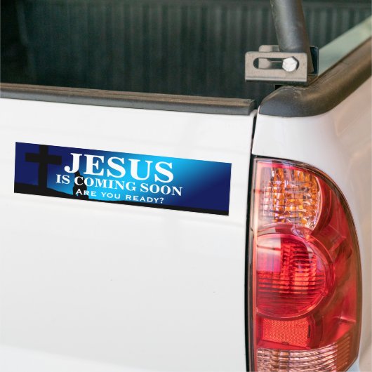 JESUS KOMT SNEL IN Bumpersticker (Op Truck)