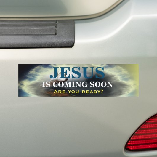 JESUS KOMT SNEL IN Bumpersticker (Op auto)