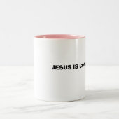 JESUS KOMT SNEL. TWEEKLEURIGE KOFFIEMOK (Center)
