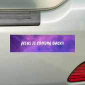 JESUS KOMT TERUG!!.. RELIGIEUZE BUMPERSTICKE BUMPERSTICKER (Op auto)