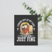 Jesus komt uit mijn grot kaart (Staand voorkant)