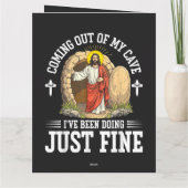 Jesus komt uit mijn grot kaart (Achterkant)