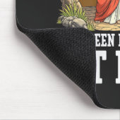 Jesus komt uit mijn grot muismat (Hoek)