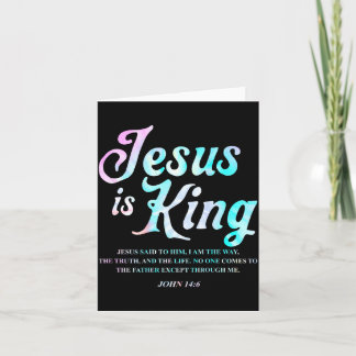 Jesus Koning Johannes 14 6 Geloof Ontwerp Kaart
