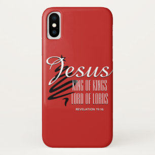 JESUS KONING OF KINGS-Christelijke kerstgeschrift Case-Mate iPhone Case