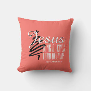 JESUS KONING VAN KINGS-Christelijk kerstkoraal Kussen