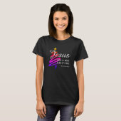 JESUS KONING VAN KINGS-Kerstmis T-Shirt (Voorkant volledig)
