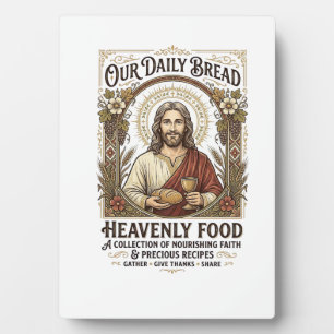 Jesus Kookboek Receptkaart Esthetisch Vintage T-sh Fotoplaat