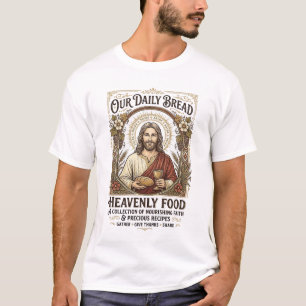 Jesus Kookboek Receptkaart Esthetisch Vintage T-sh T-shirt