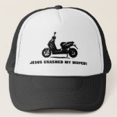 JESUS KRACHTE MIJN MOPED. TRUCKER PET (Voorkant)
