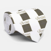 JESUS kruisoptische illusie Stropdas (Opgerold)