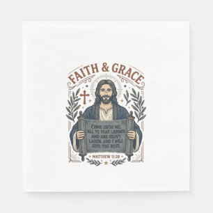 Jesus Kruissteek Vintage T-shirt Christelijk Grafi Servet