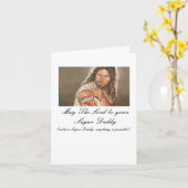 Jesus-kunst-007, Mei is Lord uw Papa… Kaart (Gele Bloem)