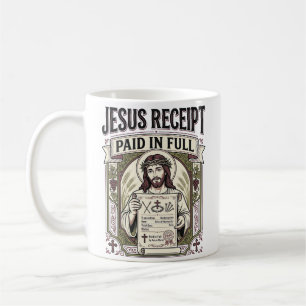 Jesus Kwitantie Betaald in Volle Jezus Kwitantie B Koffiemok