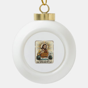 Jesus laat zware halter luidruchtig vallen Gym Lun Keramische Bal Ornament