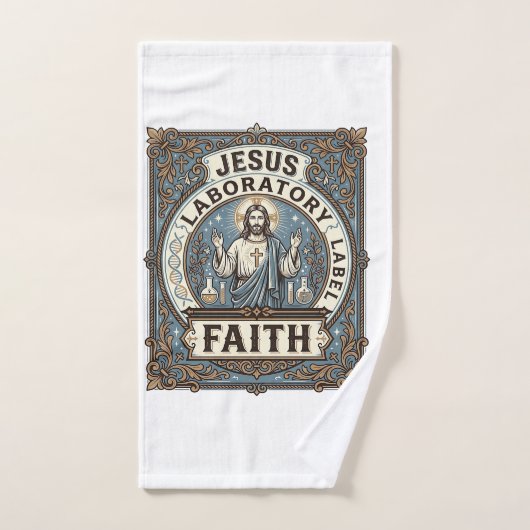 Jesus Laboratorium Label Geloof Jesus Laboratorium Handdoek (Handdoek)