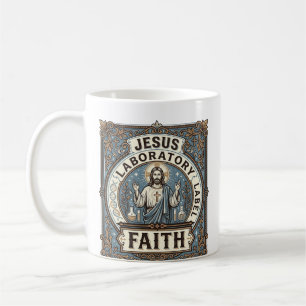 Jesus Laboratorium Label Geloof Jesus Laboratorium Koffiemok