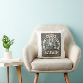 Jesus Laboratorium Label Geloof Jesus Laboratorium Kussen (Stoel)