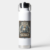 Jesus Laboratorium Label Geloof Jesus Laboratorium Waterfles (Voorkant)