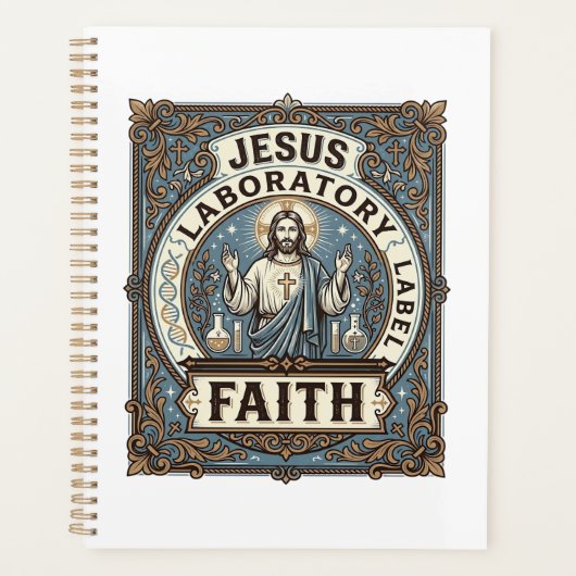 Jesus Laboratorium Label Geloven Jesus Laboratoriu Planner (Voorkant)