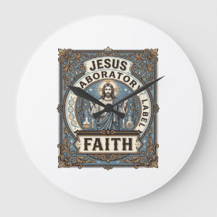 Jesus Laboratorium Label Gelovige Jezus Laboratori Grote Klok
