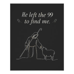 Jesus Lam   Hij Liet De 99 Naar Mij Zoeken  Perfect Poster