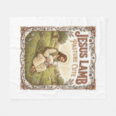 Jesus Lam Weide Schattig Jesus Lam Weide Schattig Fleece Deken (Voorkant (Horizontaal))