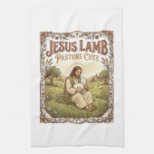 Jesus Lam Weide Schattig Jesus Lam Weide Schattig  Theedoek (Verticaal)