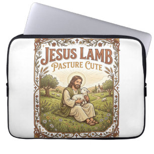 Jesus Lam Weide Schattig Jezus Lam Weide Schattig Laptop Sleeve