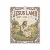 Jesus Lam Weide Schattig Jezus Lam Weide Schattig  Sticker (Voorkant)