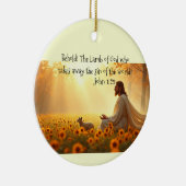 Jesus Lamb of God  Acrylic Print Keramisch Ornament (Rechts)