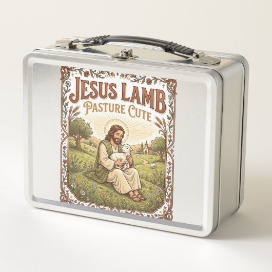 Jesus Lammer Weide Schattig Jesus Lammer Weide Sch (Voorkant)