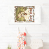 Jesus Lammer Weide Schattig Jesus Lammer Weide Sch Spandoek (Insitu)