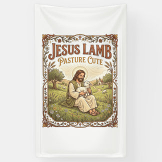 Jesus Lammer Weide Schattig Jesus Lammer Weide Sch Spandoek