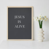 Jesus Leeft Christelijke Muur Kunst Poster