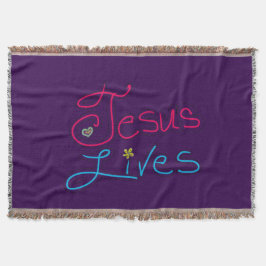 Jesus Leeft Paars Deken