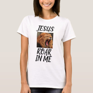 JESUS LEEUWEN BRUL IN MIJ CHRISTELIJKE T-SHIRTS 