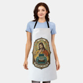 Jesus Lege Printer Papierlade Kantoorwerk Ergernis Schort (Gedragen)