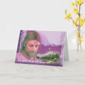 Jesus let op u zowel dag als nacht kaart (Gele Bloem)