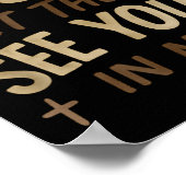 Jesus Let Them See You In Me Retro Christian Desig Poster (Hoek)