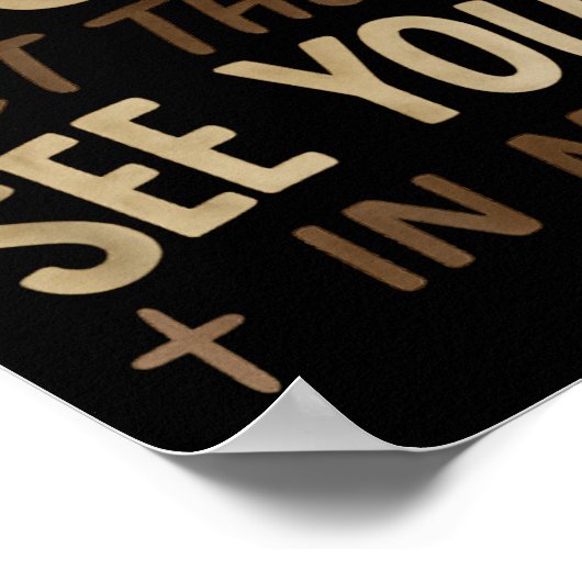 Jesus Let Them See You In Me Retro Christian Desig Poster (Hoek)