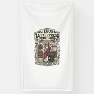 Jesus Letterpress Drukkerij Jesus Letterpress Spandoek
