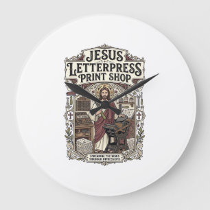 Jesus Letterpress Print Shop Jesus Letterpress Pri Grote Klok