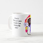 jesus licht wereld koffiemok (Voorkant links)