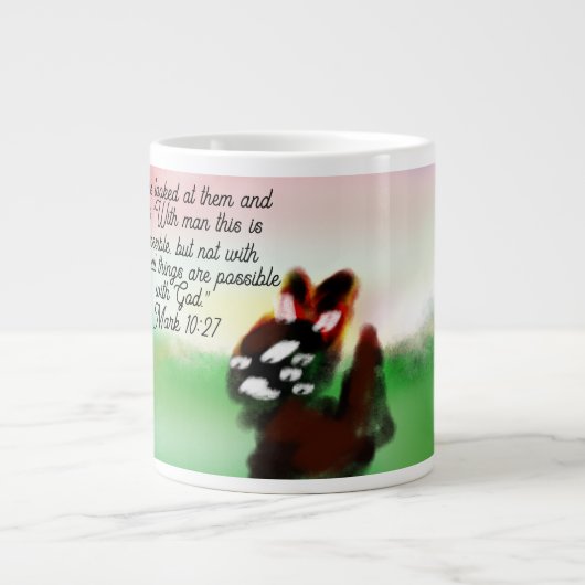jésus liefde  grote koffiekop (Voorkant)