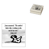 jesus liefde voor altijd rubberstempel (Gestempeld)