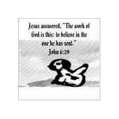 jesus liefde voor altijd rubberstempel (Afrduk)