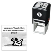 jesus liefde voor altijd  zelfinktende stempel (In situ)